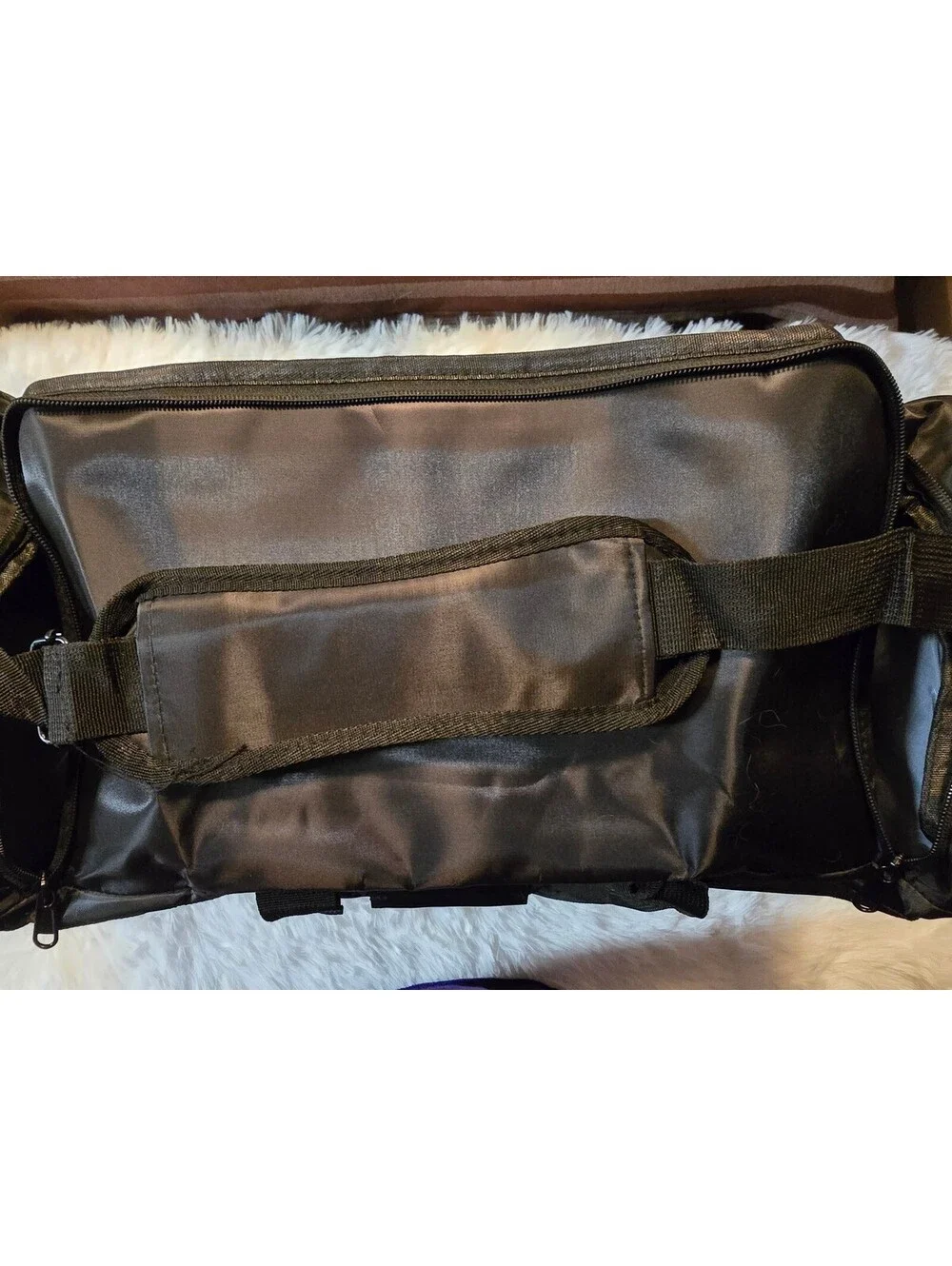 The Shoe Game Travel Duffle with strap Sneaker Locker Black 2-4 Pairs